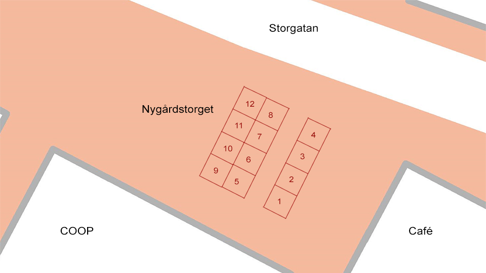 Torgplatser på Nygårdstorget