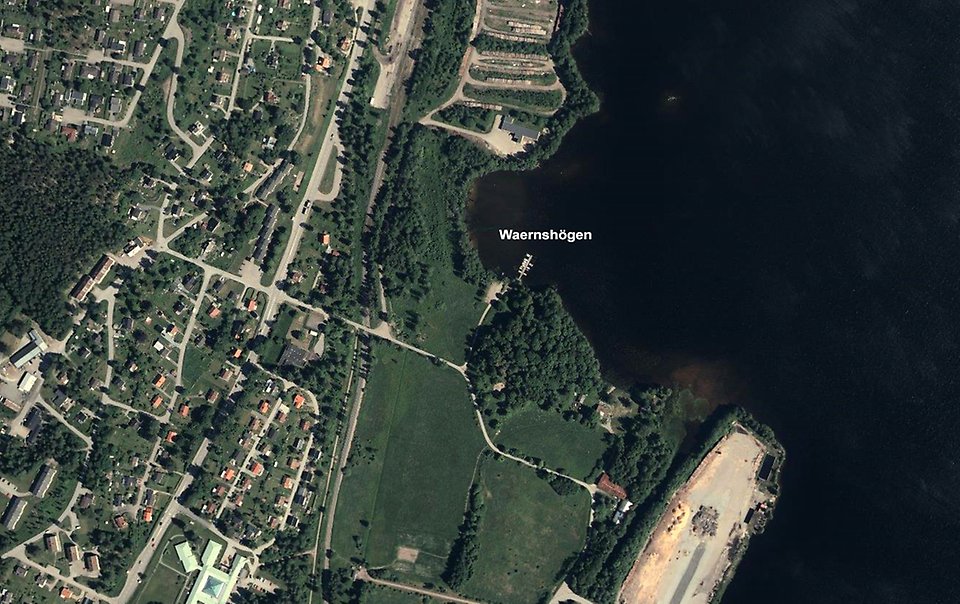 Båtplatser i Laxsjön.
